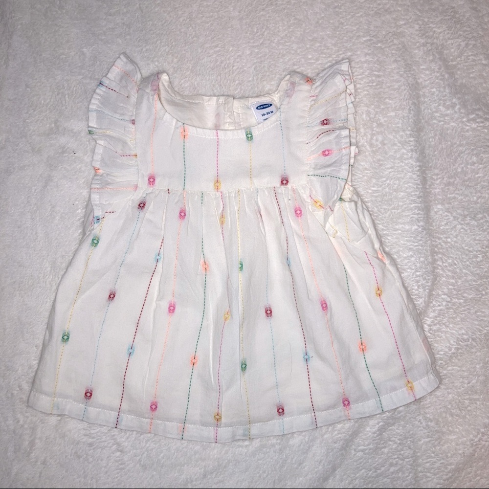 Old Navy White Dress 18-24 Months